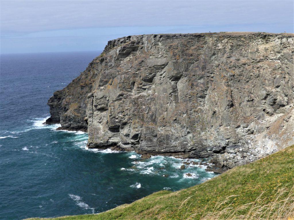Plunging cliffs just East of Tintagel, Cornwall, UK