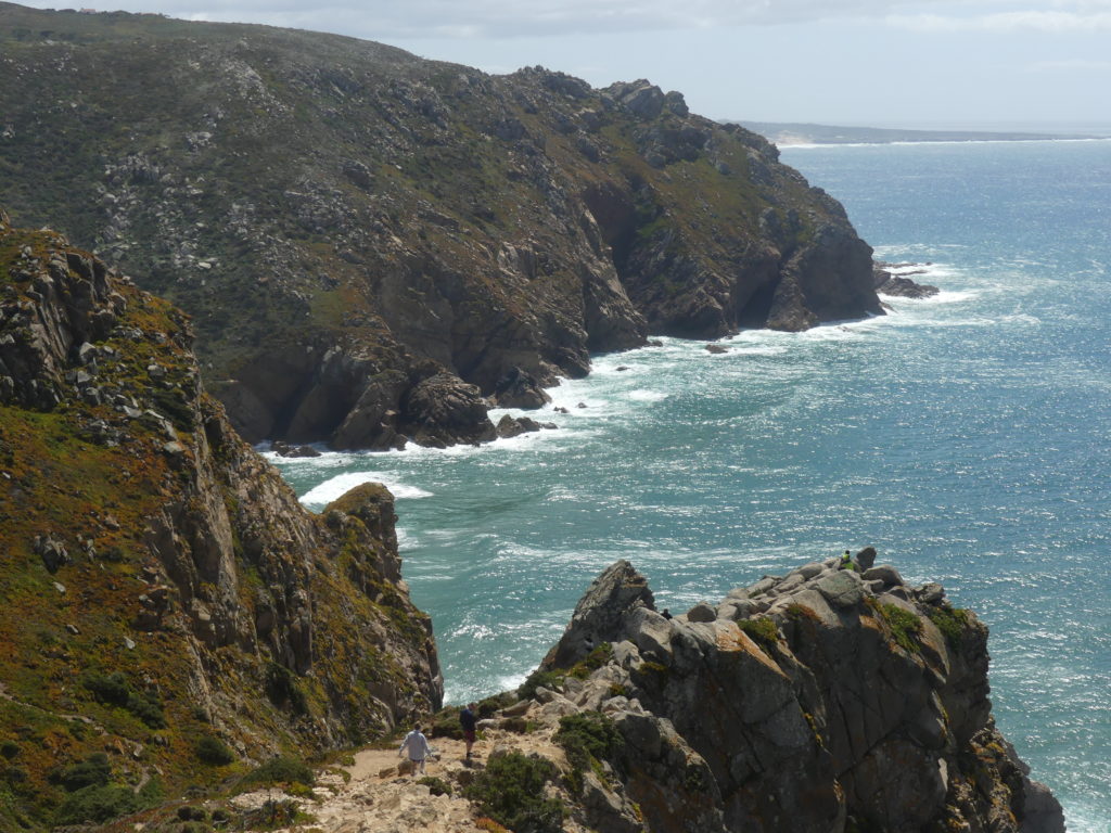 View south from Cabo de Roca, Sintra, Portugal.
James Bond Beaches, Roaring Waves, and Surfy Chic: The Sintra Coast