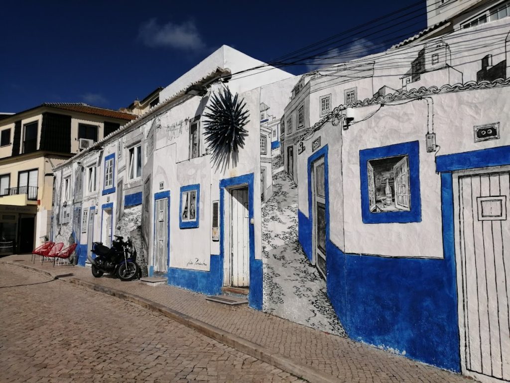 Ericeira street murals, Portugal. Street art. James Bond Beaches, Roaring Waves, and Surfy Chic: The Sintra Coast.