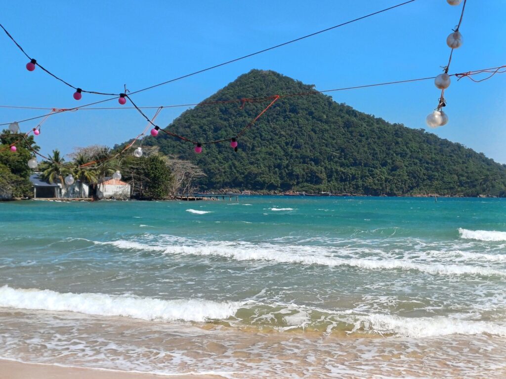 Koh Koun Island, seen from M'Pai Bay, Koh Rong Sanloem, Cambodia.