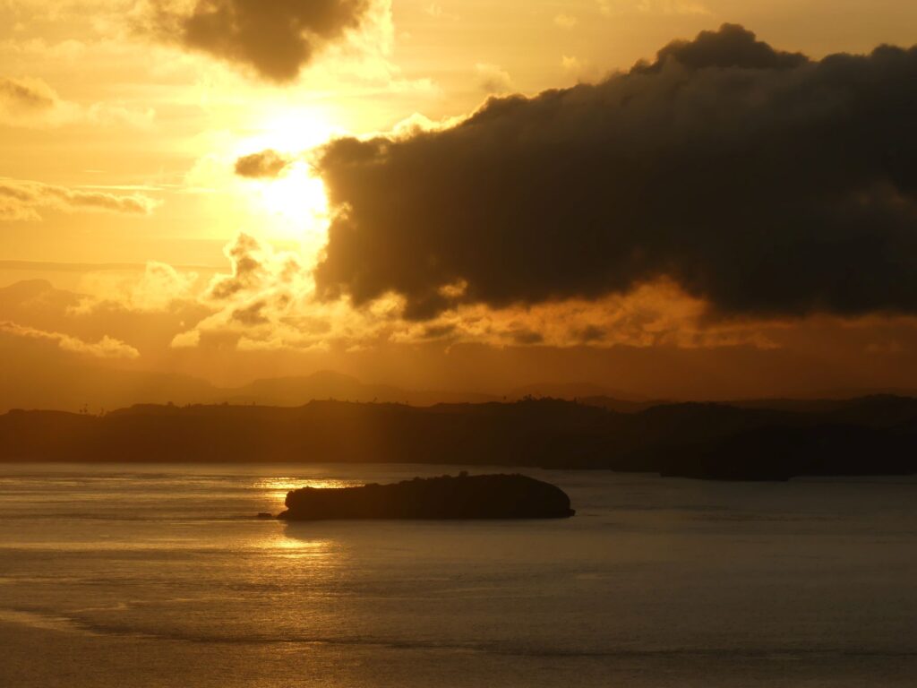 Sunrise, seen from the viewpoint on Padar Island